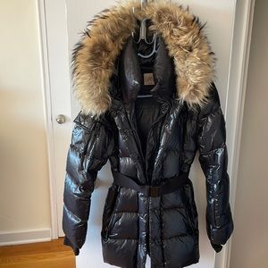 SAM. Jacket with Fur hood & Belt